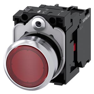 BOTON PULSADOR ILUMINADO ROJO 230VAC SIE